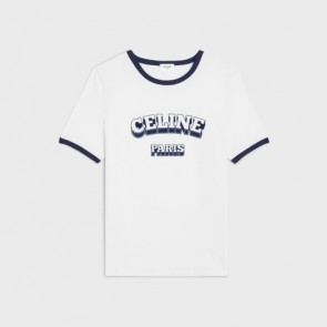 Lady's Celine Paris 70's T-Shirt In Cotton Jersey