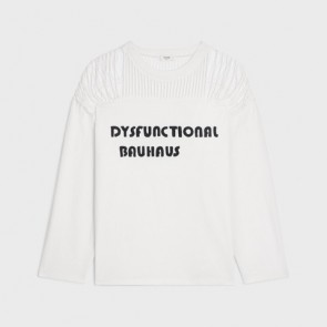 Celine Dysfunctional Bauhaus Cutout T-shirt In Cotton Jersey