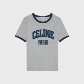 Lady's Celine Celine Paris 70’S T-Shirt In Cotton Jersey