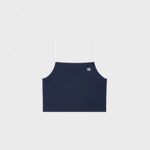 Lady's Celine Triomphe Tank Top In Cotton Jersey