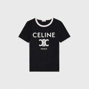 Lady's Celine Paris T-Shirt In Cotton Jersey