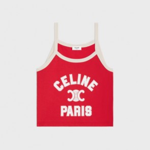 Lady's Celine Paris Tank Top In Cotton Jersey