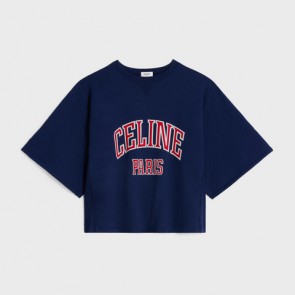Lady's Celine Paris Loose Sweatshirt In Cotton Fleece