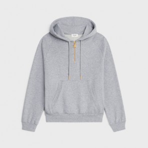 Lady's Celine Hoodie In Cotton And Cashmere
