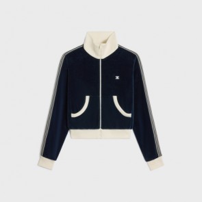 Lady's Celine Tracksuit Jacket In Velvet 