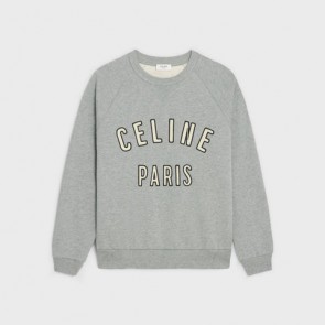 Men's Celine Paris Loose Sweatshirt In Cotton Fleece