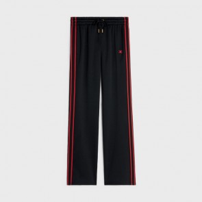Lady's Celine Triomphe Track Pants In Double Face Jersey