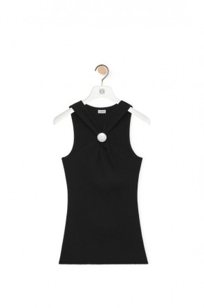 Lady's Loewe Anagram Pebble Top In Cotton