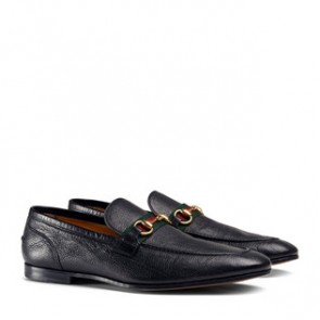 Mens Horsebit leather loafer with Web 322500