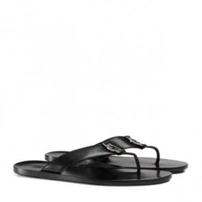 Mens Leather thong sandal 322740 A4HD0 1000
