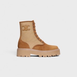 Lady's Celine Bulky Lace-Up Boot With Triomphe