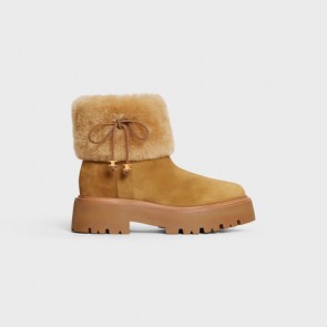 Lady's Celine Bulky Cropped Boot With Triomphe Tassels