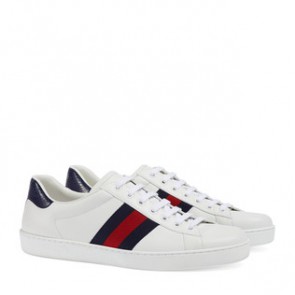 Gucci mens Ace leather low top sneaker 386750 A38D0 9072