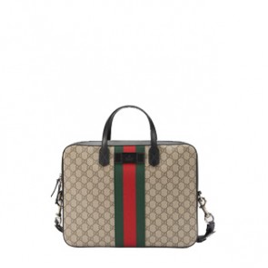 Gucci mens Web GG Supreme briefcase 387102