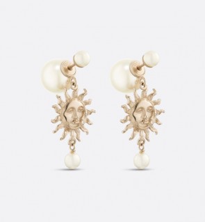 Lady's Dior Tribales Earrings With Sun Charms