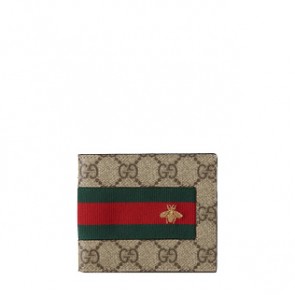 Gucci mens Web GG Supreme wallet 408827