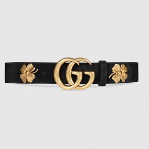 Gucci Clover belt with double G buckle 409402 CEMWT 1000