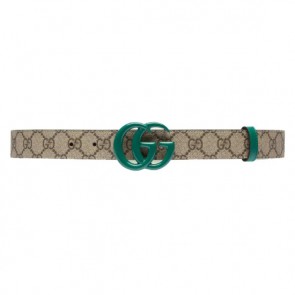 Gucci GG Marmont thin belt color buckle belts