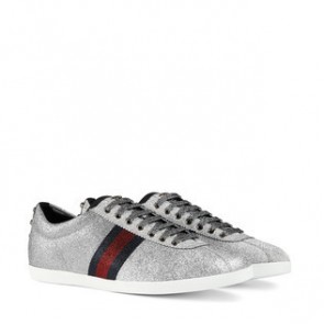 Mens black Glitter Web sneaker ‎with studs 414684 KW040 8162