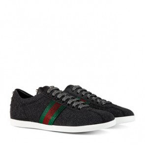 Mens black Glitter Web sneaker ‎419712