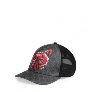 GG Supreme baseball hat with wolf 426887 4HF88 1060