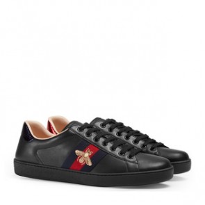 Gucci Mens Ace embroidered bee low top sneaker ‎429446 A38G0 1284