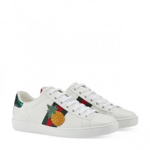 Gucci women Ace embroidered with pineapple and star sneaker 431920