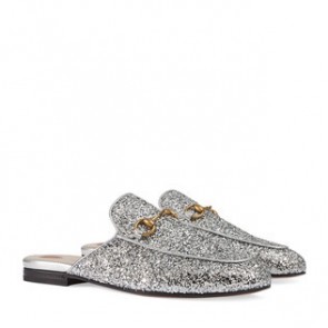 Women Princetown sliver glitter slipper 432773 KSP20 8106