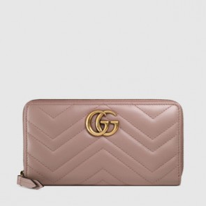 Women GG Marmont zip around wallet 443123 DTD1T 5729
