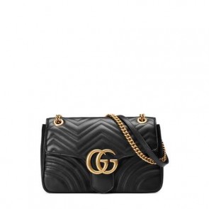 Women GG Marmont medium matelassé shoulder bag 443496 DTDIT 1000