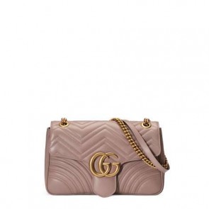Women GG Marmont medium matelassé shoulder bag 443496 DTDIT 5729