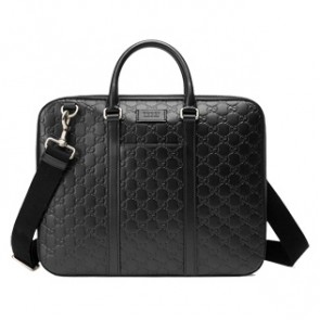 Gucci mens Signature leather briefcase 451169