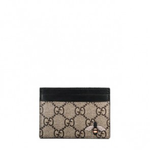 Bee print GG Supreme card case K5T1N