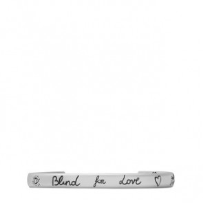 Gucci womens Blind for Love bracelet in silver 455242