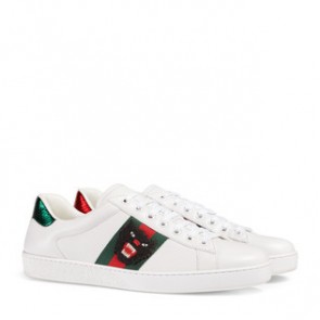 Gucci Ace embroidered panther low top sneaker 457131