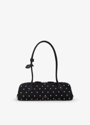 Lady's Alaia Le Teckel Medium Bag In Nubuk