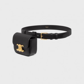 Celine Belt Bag Triomphe Belt In Calfskin