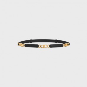 Lady's Celine Small Gourmette Triomphe Adjustable Belt