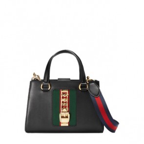 Gucci women Sylvie leather top handle bag 460381