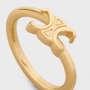 Lady's Celine Triomphe Asymmetric Ring