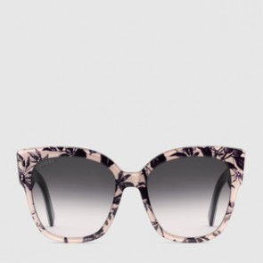 Women Square frame acetate sunglasses with Web ‎461683 J0742 1391