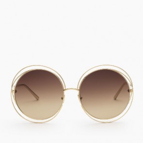 Women Carlina round sunglasses in metal