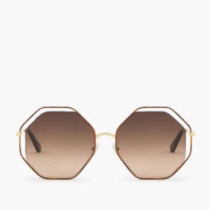 Women Poppy octagonal sunglasses in metal 17AE