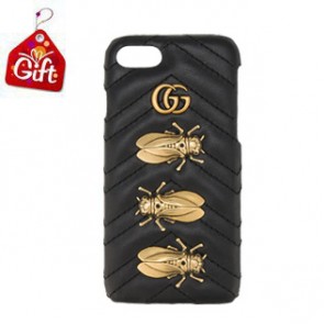 iPhone leather case with Embroidered bee (for Western Union customers exclusive)