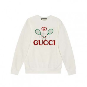 Women Oversize sweatshirt with Gucci Tennis