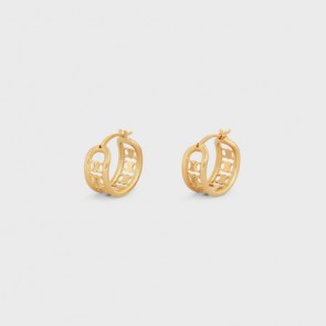 Celine Triomphe Multi Hoops Earring