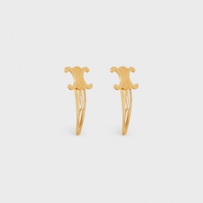 Celine Hair Accessories Set Of 2 Triomphe Snap Hair Clips