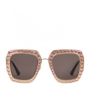 Women Oversize square frame metal sunglasses 470461