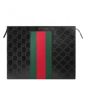 Gucci womens Signature Web cosmetic case 475316
