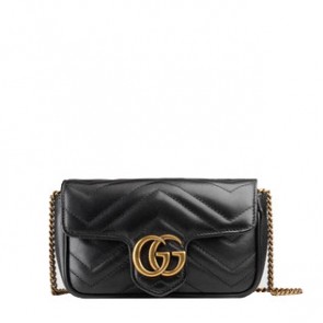 Women GG Marmont matelassé leather super mini bag
